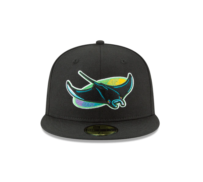 Men s Tampa Bay Devil Rays 1998 Cooperstown Collection Black 59Fifty Fitted Hat Official Team Hat Sports Fan Cap Official MLB Team Hat Baseball Fan Ca