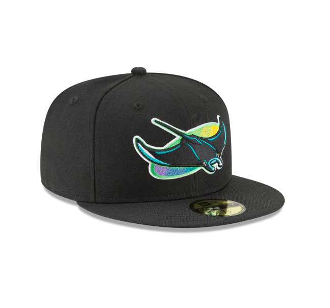 Men s Tampa Bay Devil Rays 1998 Cooperstown Collection Black 59Fifty Fitted Hat Official Team Hat Sports Fan Cap Official MLB Team Hat Baseball Fan Ca