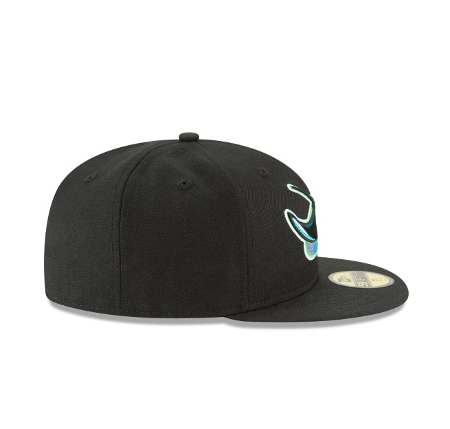 Men s Tampa Bay Devil Rays 1998 Cooperstown Collection Black 59Fifty Fitted Hat Official Team Hat Sports Fan Cap Official MLB Team Hat Baseball Fan Ca