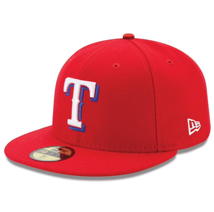 Men s Texas Rangers New Era Red Alternate Authentic Collection On-Field 59FIFTY Fitted Hat Official Team Hat Sports Fan Cap Official MLB Team Hat Base