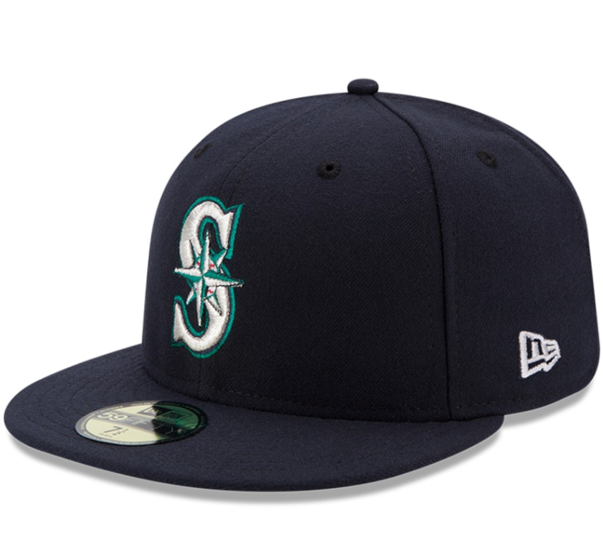 Men s Seattle Mariners New Era Navy Authentic Collection On Field 59FIFTY Fitted Hat Official Team Hat Sports Fan Cap Official MLB Team Hat Baseball F