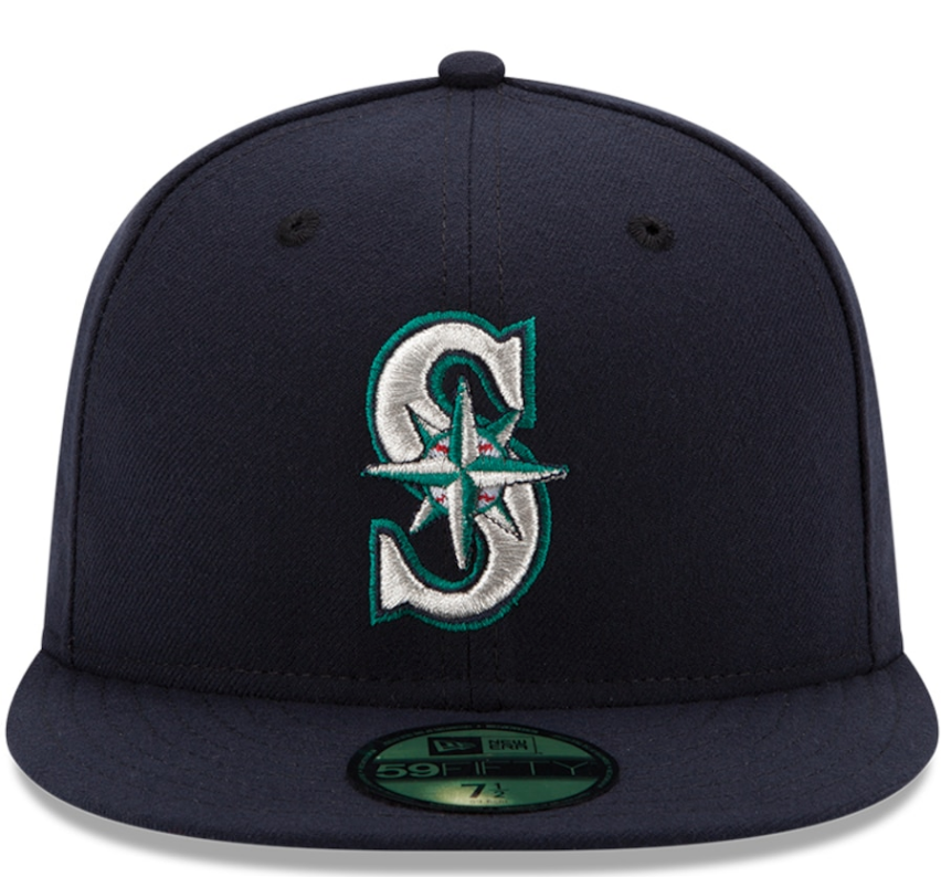 Men s Seattle Mariners New Era Navy Authentic Collection On Field 59FIFTY Fitted Hat Official Team Hat Sports Fan Cap Official MLB Team Hat Baseball F