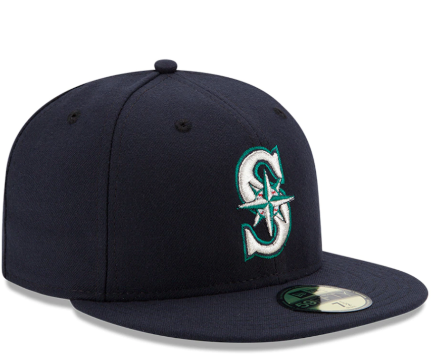 Men s Seattle Mariners New Era Navy Authentic Collection On Field 59FIFTY Fitted Hat Official Team Hat Sports Fan Cap Official MLB Team Hat Baseball F