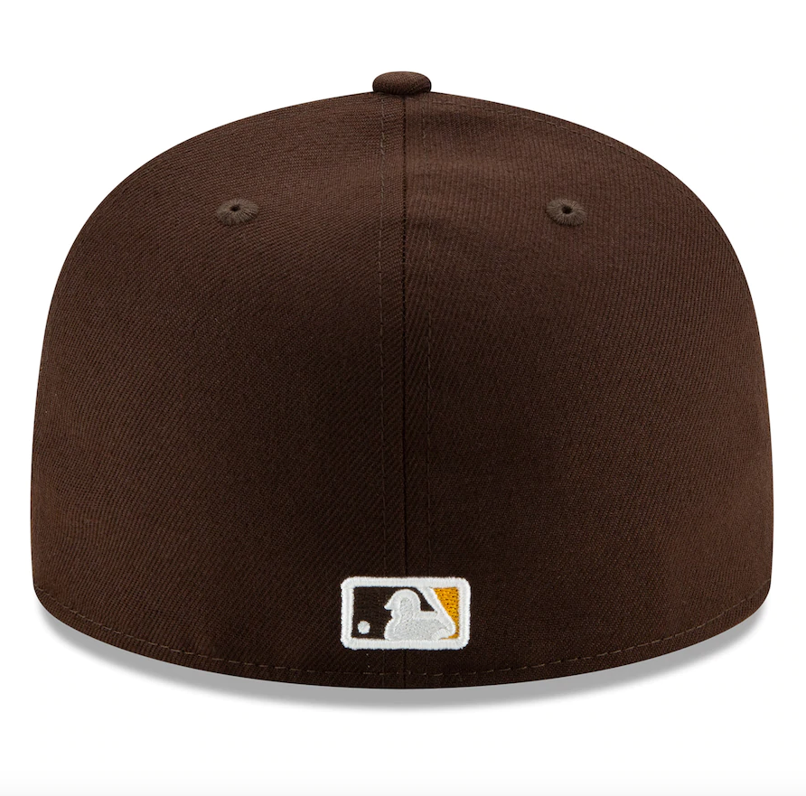 Men s San Diego Padres New Era Brown Authentic Collection On-Field 59FIFTY Fitted Hat Official Team Hat Sports Fan Cap Official MLB Team Hat Baseball