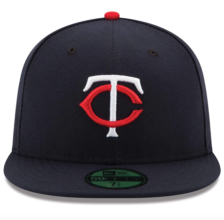 Men s Minnesota Twins New Era Navy Home Authentic Collection On-Field 59FIFTY Fitted Hat Official Team Hat Sports Fan Cap Official MLB Team Hat Baseba