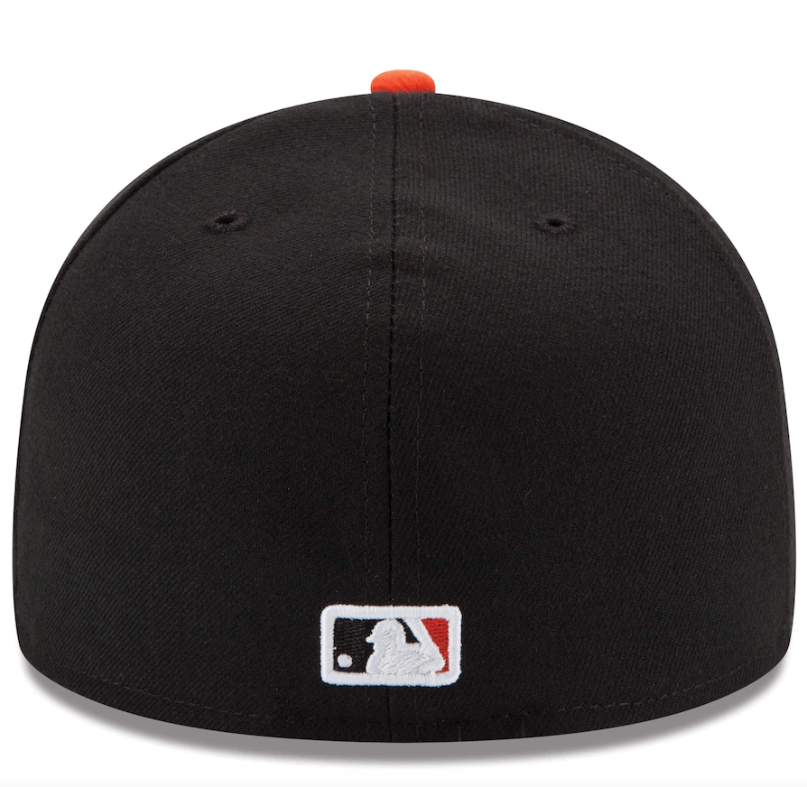 Men s Baltimore Orioles New Era Black Orange Road Authentic Collection On-Field 59FIFTY Fitted Hat Official Team Hat Sports Fan Cap Official MLB Team
