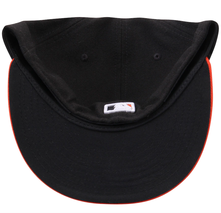 Men s Baltimore Orioles New Era Black Orange Road Authentic Collection On-Field 59FIFTY Fitted Hat Official Team Hat Sports Fan Cap Official MLB Team