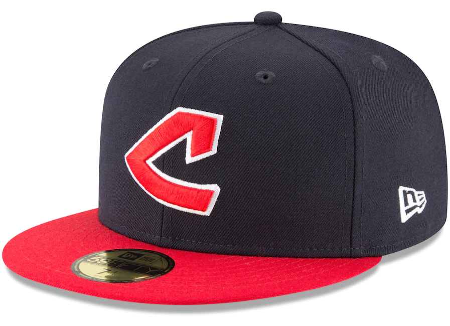 Men s Cleveland Guardians New Era Navy Cooperstown Collection Wool 59FIFTY Fitted Hat Official Team Hat Sports Fan Cap Official MLB Team Hat Baseball
