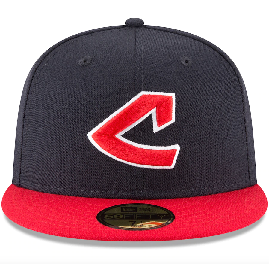 Men s Cleveland Guardians New Era Navy Cooperstown Collection Wool 59FIFTY Fitted Hat Official Team Hat Sports Fan Cap Official MLB Team Hat Baseball