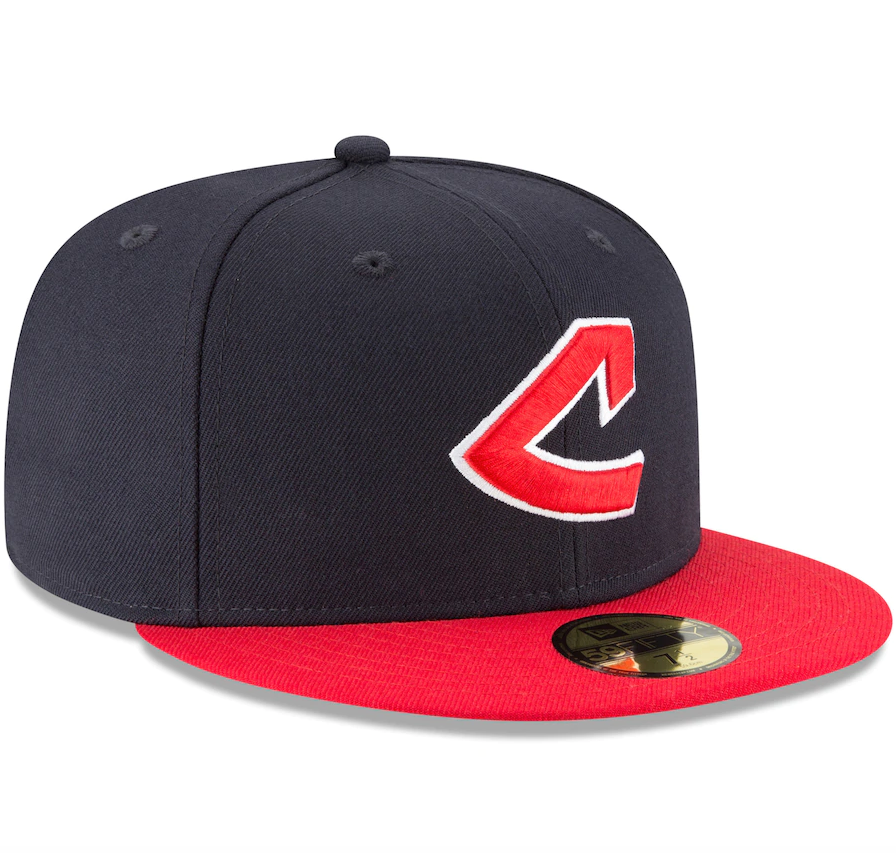 Men s Cleveland Guardians New Era Navy Cooperstown Collection Wool 59FIFTY Fitted Hat Official Team Hat Sports Fan Cap Official MLB Team Hat Baseball