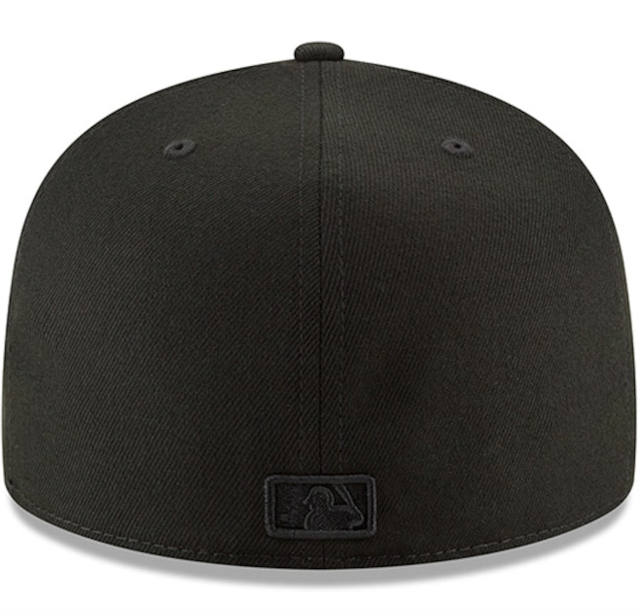 New York Yankees Tonal Black On Black 59Fifty Fitted Hat Official Team Hat Sports Fan Cap Official MLB Team Hat Baseball Fan Cap