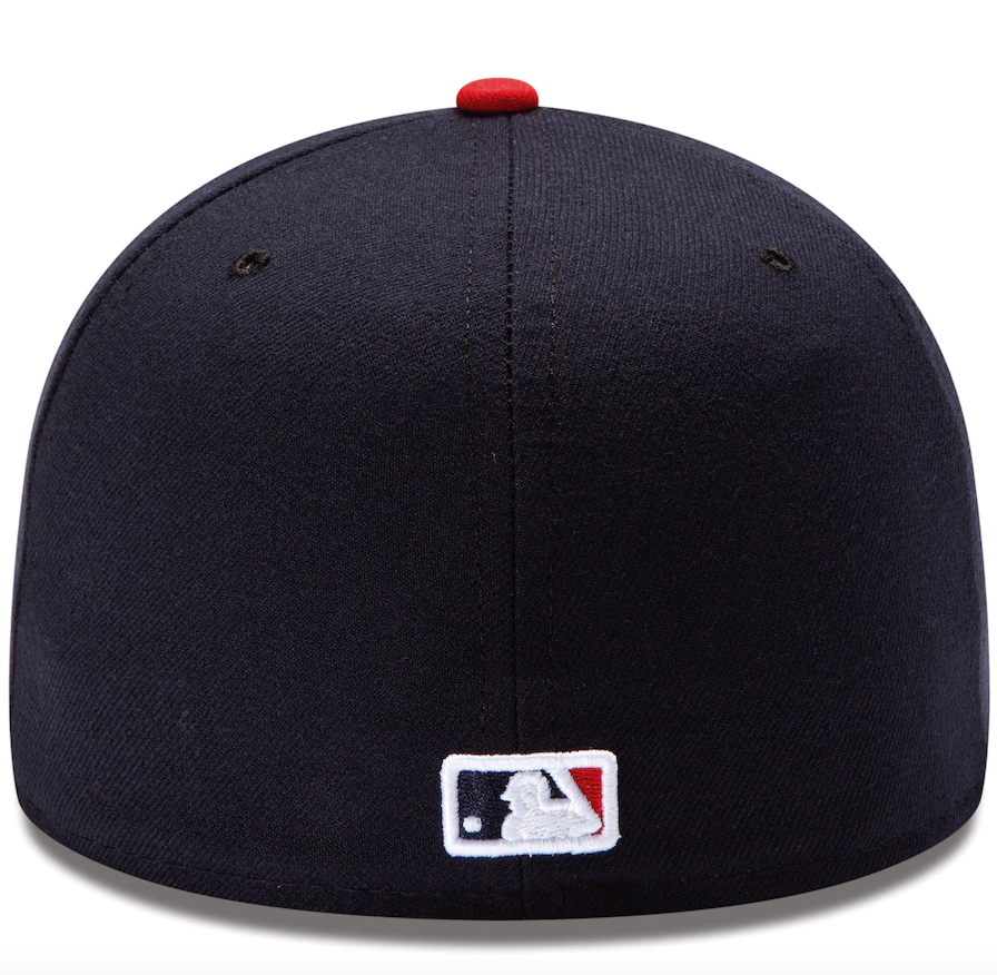 Men s Atlanta Braves New Era Navy Red Home Authentic Collection On-Field 59FIFTY Fitted Hat Official Team Hat Sports Fan Cap Official MLB Team Hat Bas