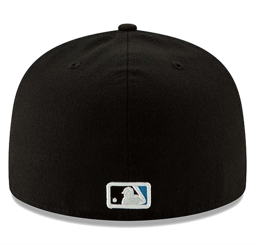 Men s Miami Marlins New Era Black Authentic Collection On-Field 59FIFTY Fitted Hat Official Team Hat Sports Fan Cap Official MLB Team Hat Baseball Fan