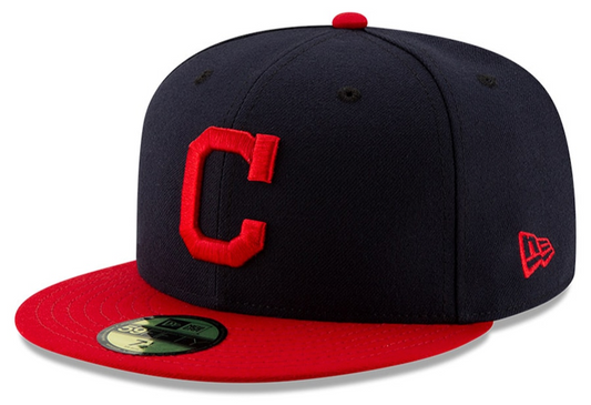 Men s Cleveland Guardians New Era Navy Red Home Authentic Collection On-Field 59FIFTY Fitted Hat Official Team Hat Sports Fan Cap Official MLB Team Ha