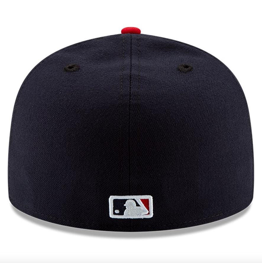 Men s Cleveland Guardians New Era Navy Red Home Authentic Collection On-Field 59FIFTY Fitted Hat Official Team Hat Sports Fan Cap Official MLB Team Ha