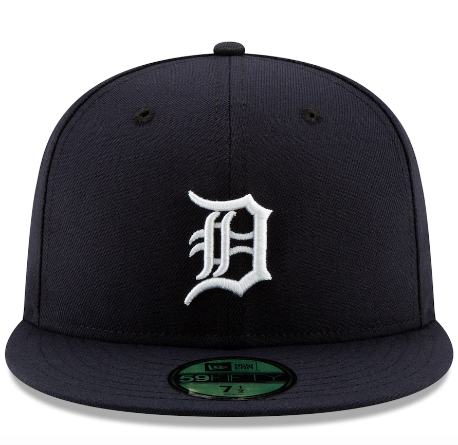 Men s Detroit Tigers New Era Navy Home Authentic Collection On-Field Logo 59FIFTY Fitted Hat Official Team Hat Sports Fan Cap Official MLB Team Hat Ba