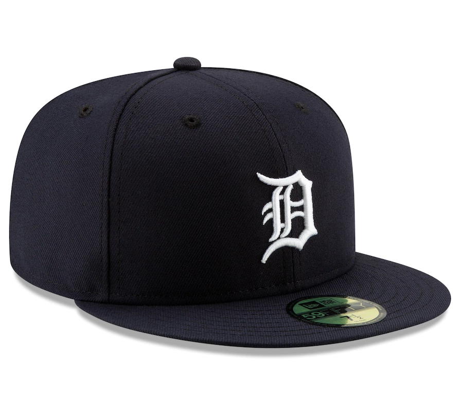 Men s Detroit Tigers New Era Navy Home Authentic Collection On-Field Logo 59FIFTY Fitted Hat Official Team Hat Sports Fan Cap Official MLB Team Hat Ba