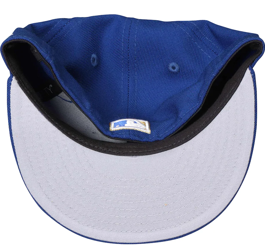 Men s Kansas City Royals New Era Royal Cooperstown Collection Wool 59FIFTY Fitted Hat Official Team Hat Sports Fan Cap Official MLB Team Hat Baseball