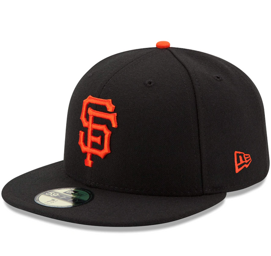 Men s San Francisco Giants New Era Black Game Authentic Collection On-Field 59FIFTY Fitted Hat Official Team Hat Sports Fan Cap Official MLB Team Hat