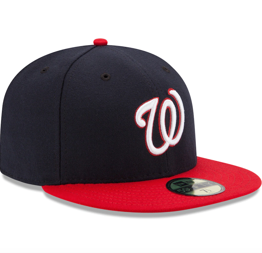 Men s Washington Nationals New Era Navy Red Alternate Authentic Collection On-Field 59FIFTY Fitted Hat Official Team Hat Sports Fan Cap Official MLB T