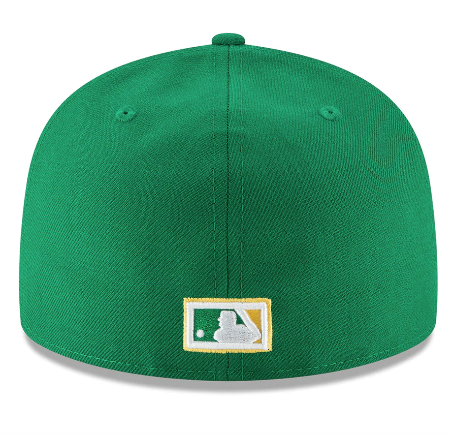 Men s Oakland Athletics New Era Green Cooperstown Collection Wool 59FIFTY Fitted Hat Official Team Hat Sports Fan Cap Official MLB Team Hat Baseball F