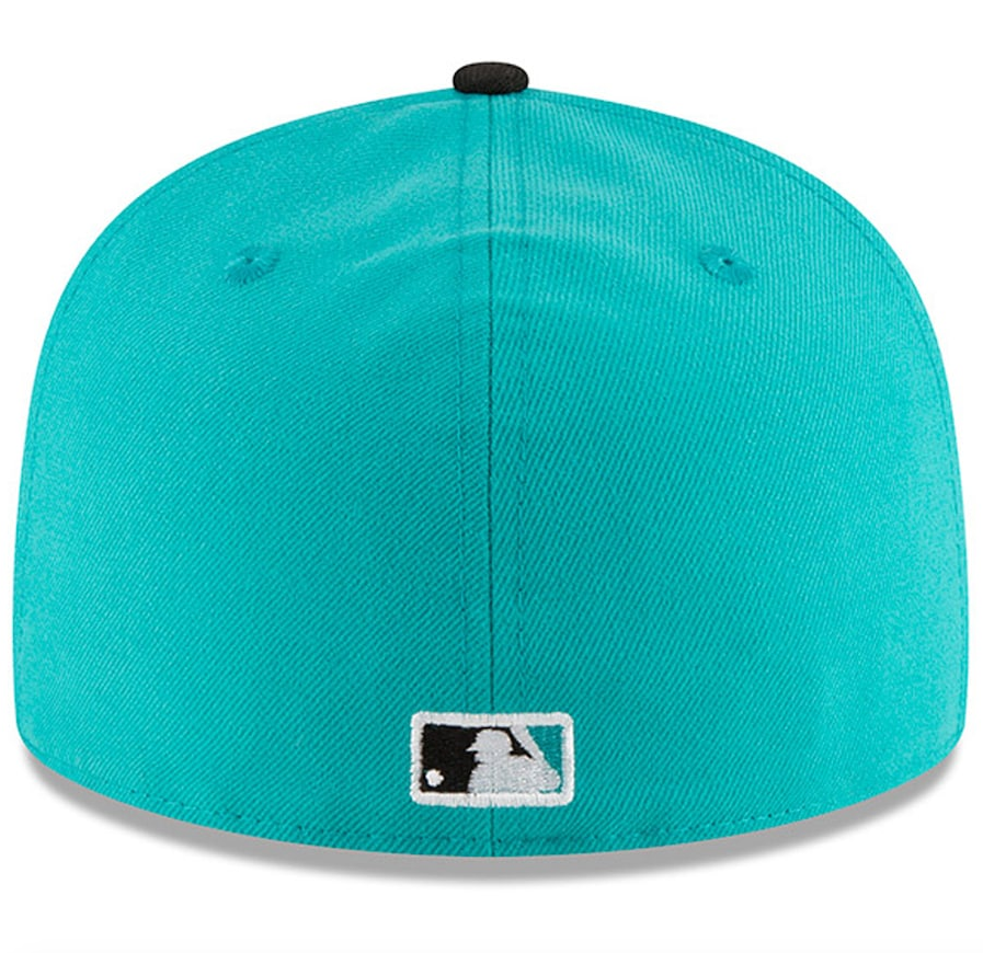 Men s Florida Marlins New Era Aqua 1997 World Series Wool 59FIFTY Fitted Hat Official Team Hat Sports Fan Cap Official MLB Team Hat Baseball Fan Cap