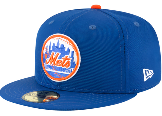 Men s New York Mets New Era Blue 1962 Cooperstown Collection Wool 59FIFTY Fitted Hat Official Team Hat Sports Fan Cap Official MLB Team Hat Baseball F