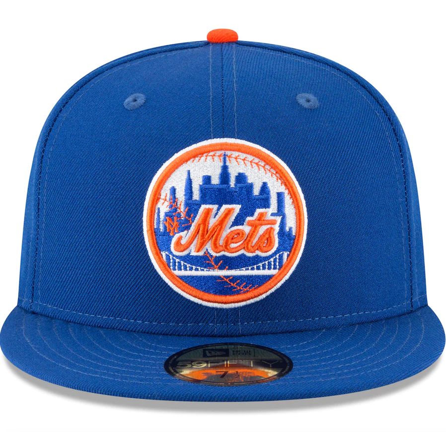 Men s New York Mets New Era Blue 1962 Cooperstown Collection Wool 59FIFTY Fitted Hat Official Team Hat Sports Fan Cap Official MLB Team Hat Baseball F