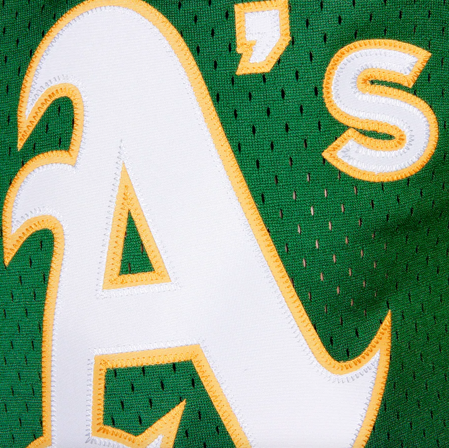 Men s Oakland Athletics Reggie Jackson Mitchell And Ness Green Cooperstown 1987 Mesh Batting Practice Jersey Official Team Jersey Sports Fan Apparel O