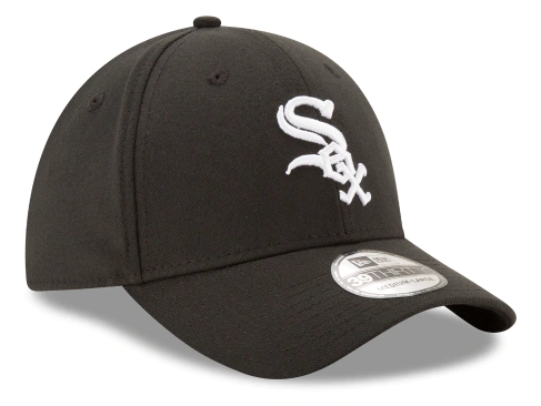 Junior Chicago White Sox New Era Black Team Classic 39THIRTY Flex Hat Official Team Hat Sports Fan Cap Official MLB Team Hat Baseball Fan Cap