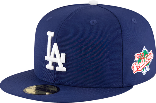 Los Angeles Dodgers New Era 1988 World Series Wool 59FIFTY Fitted Hat - Royal Blue Official Team Hat Sports Fan Cap Official MLB Team Hat Baseball Fan