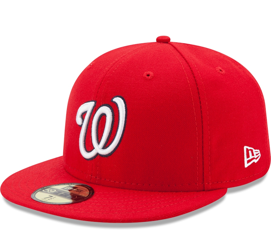 Men s Washington Nationals New Era Red Game Authentic Collection On-Field 59FIFTY Fitted Hat Official Team Hat Sports Fan Cap Official MLB Team Hat Ba