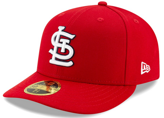Men s St Louis Cardinals New Era Red Low Profile Authentic Collection On-Field 59FIFTY Fitted Hat Official Team Hat Sports Fan Cap Official MLB Team H