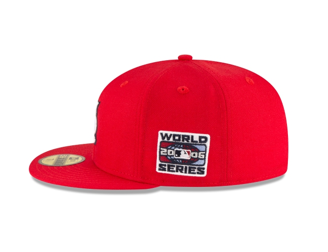 St Louis Cardinals New Era 2006 World Series Wool 59FIFTY Fitted Hat - Red Official Team Hat Sports Fan Cap Official MLB Team Hat Baseball Fan Cap