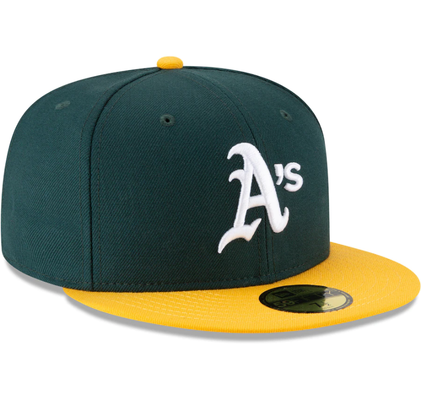 Oakland Athletics New Era 1989 World Series Wool 59FIFTY Fitted Hat - Green Official Team Hat Sports Fan Cap Official MLB Team Hat Baseball Fan Cap