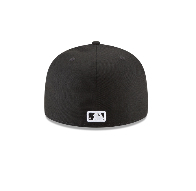 New York Yankees Black and White 59Fifty Fitted Hat Official Team Hat Sports Fan Cap Official MLB Team Hat Baseball Fan Cap