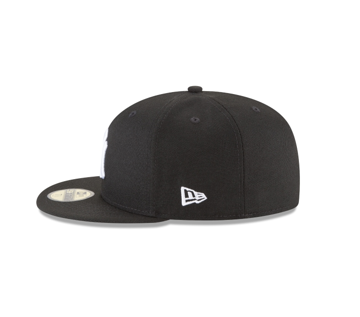 New York Yankees Black and White 59Fifty Fitted Hat Official Team Hat Sports Fan Cap Official MLB Team Hat Baseball Fan Cap
