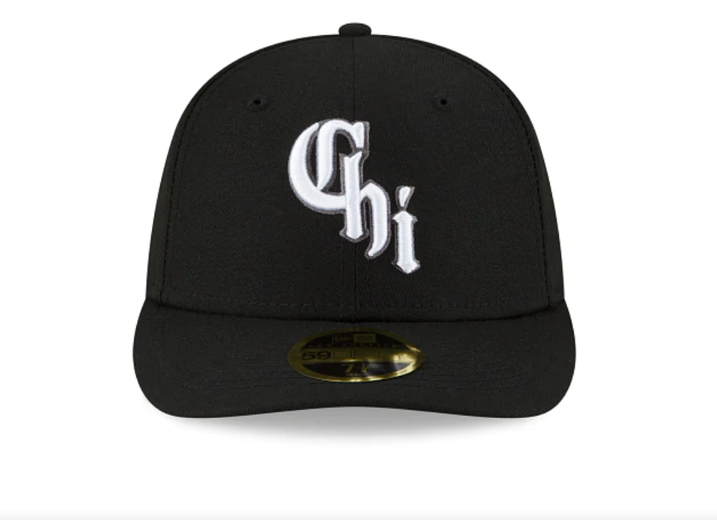 Chicago White Sox New Era Black City Connect Low Profile 59FIFTY Fitted Hat Official Team Hat Sports Fan Cap Official MLB Team Hat Baseball Fan Cap