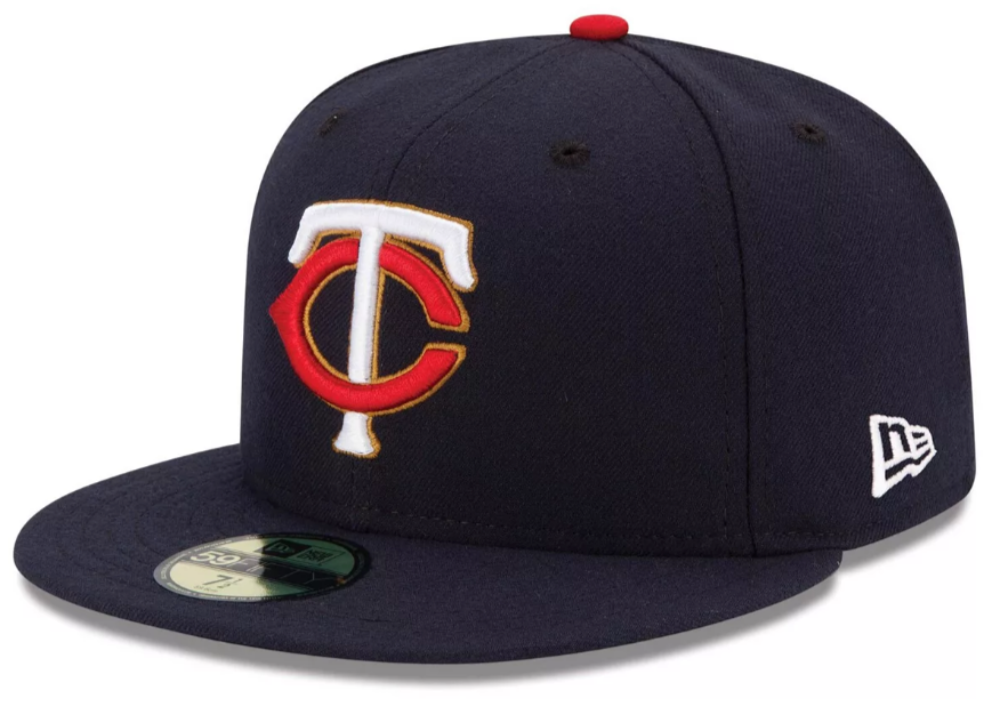 Men s Minnesota Twins New Era Navy Alternate Authentic Collection On-Field 59FIFTY Fitted Hat Official Team Hat Sports Fan Cap Official MLB Team Hat B