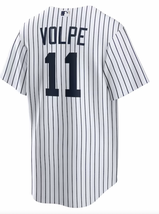 Men s Nike Anthony Volpe White New York Yankees Home Official Replica Player Jersey With Name And Number Official Team Jersey Sports Fan Apparel Offic