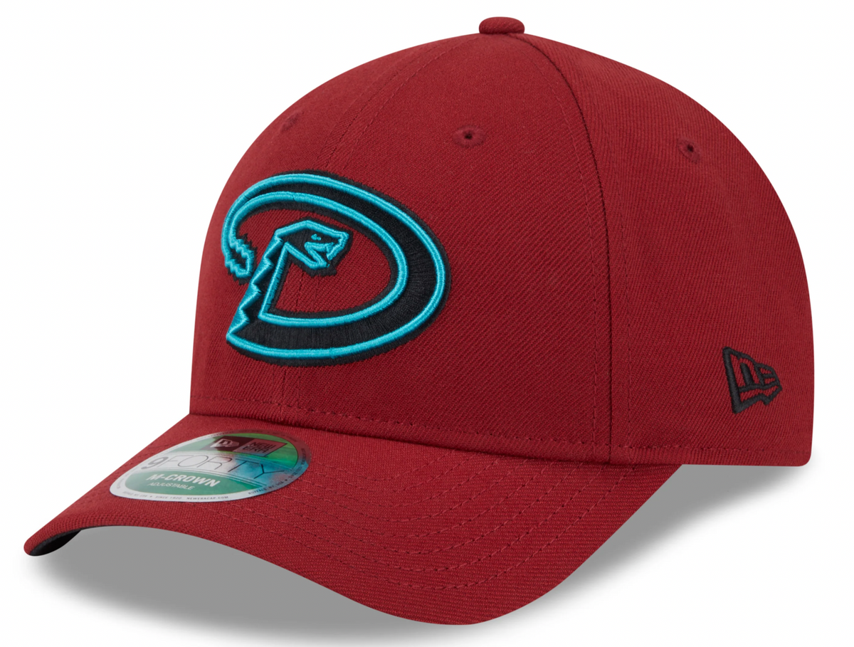Arizona Diamondbacks Red Alternate New Era Player Replica M-Crown 9FORTY Adjustable Hat Official Team Hat Sports Fan Cap Official MLB Team Hat Basebal