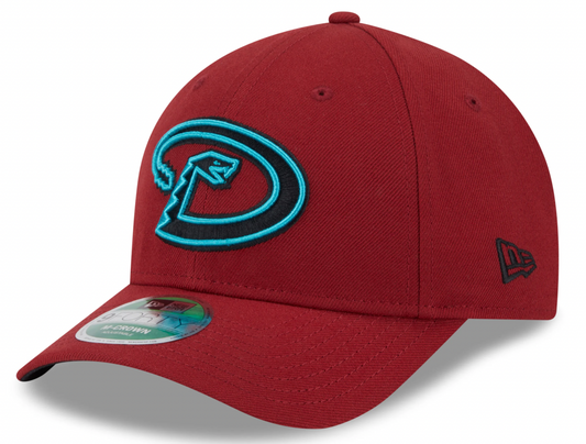 Arizona Diamondbacks Red Alternate New Era Player Replica M-Crown 9FORTY Adjustable Hat Official Team Hat Sports Fan Cap Official MLB Team Hat Basebal