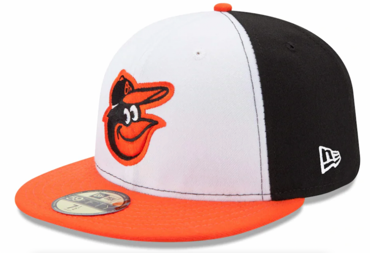 Men s Baltimore Orioles New Era White Orange Home Authentic Collection On-Field 59FIFTY Fitted Hat Official Team Hat Sports Fan Cap Official MLB Team