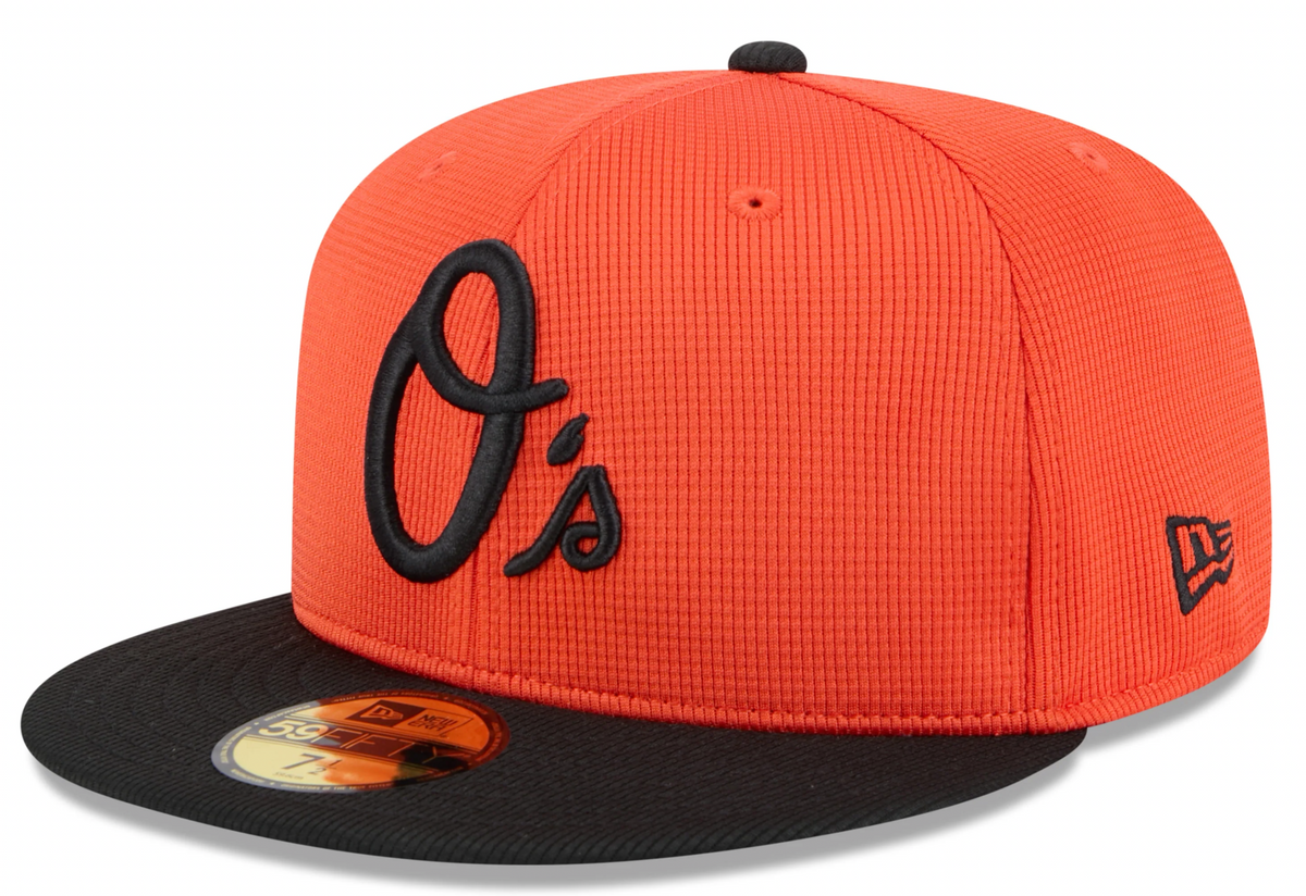 Baltimore Orioles New Era Orange 2025 Spring Training 59FIFTY Fitted Hat Official Team Hat Sports Fan Cap Official MLB Team Hat Baseball Fan Cap