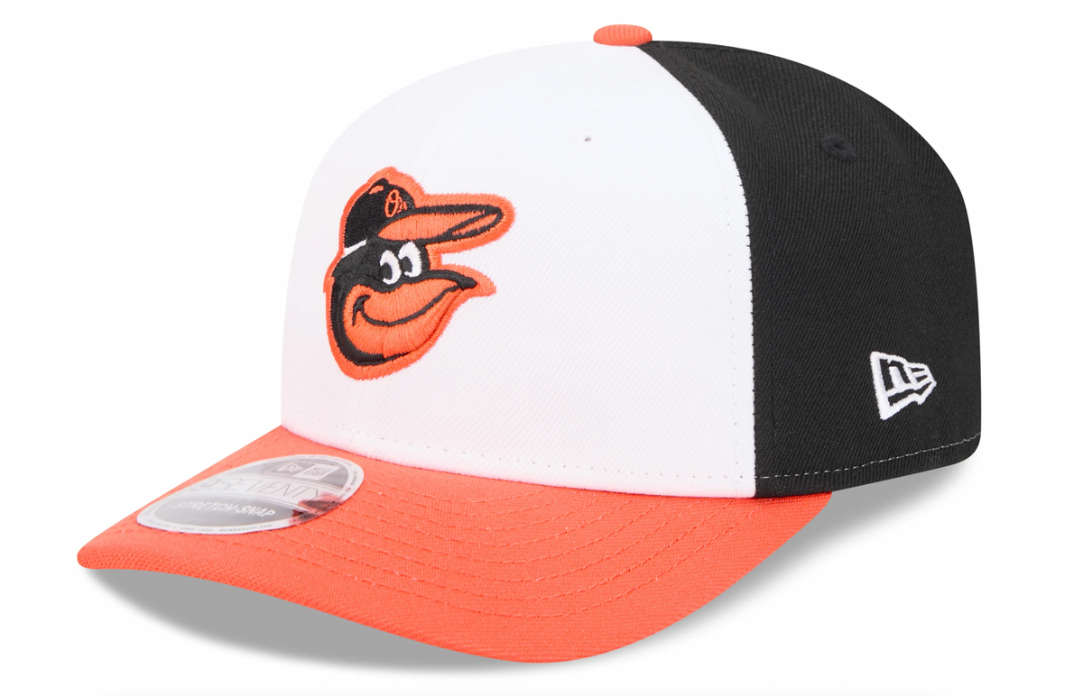 Baltimore Orioles Home New Era Player Replica 9SEVENTY Stretch Snap Adjustable Hat Official Team Hat Sports Fan Cap Official MLB Team Hat Baseball Fan