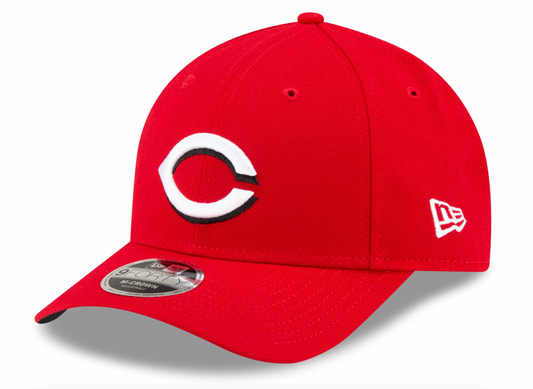 Cincinnati Reds New Era Red Player Replica M-Crown 9FORTY Adjustable Hat Official Team Hat Sports Fan Cap Official MLB Team Hat Baseball Fan Cap
