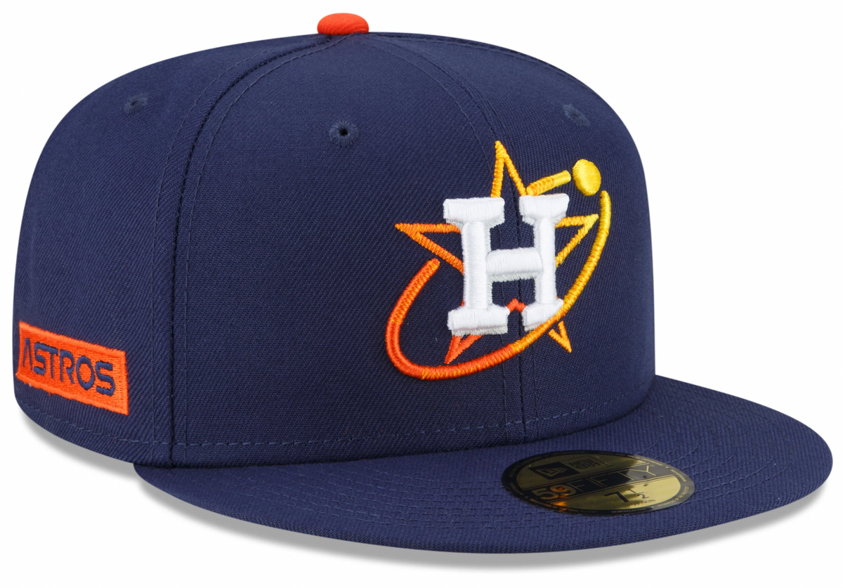 Men s Houston Astros New Era Navy City Connect 59FIFTY Fitted Hat Official Team Hat Sports Fan Cap Official MLB Team Hat Baseball Fan Cap