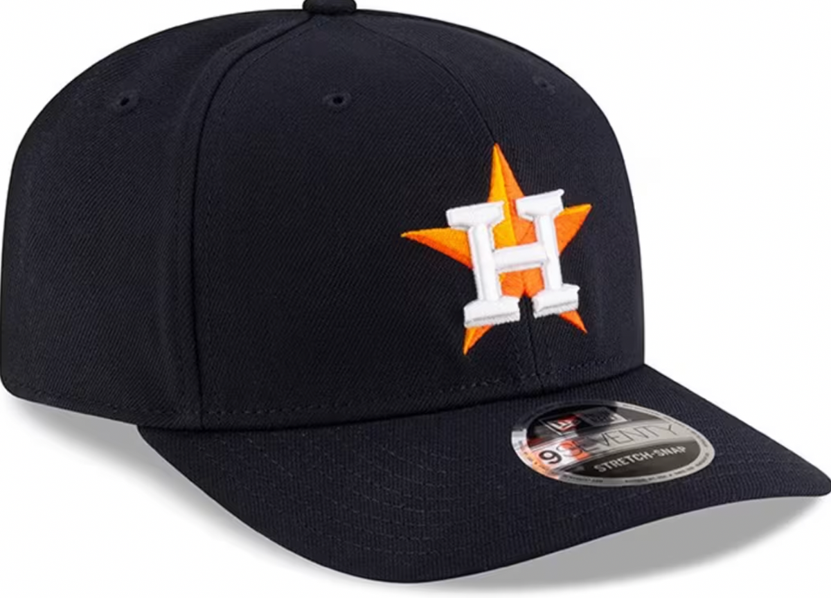 Houston Astros Navy New Era Player Replica 9SEVENTY Stretch Snap Adjustable Hat Official Team Hat Sports Fan Cap Official MLB Team Hat Baseball Fan Ca