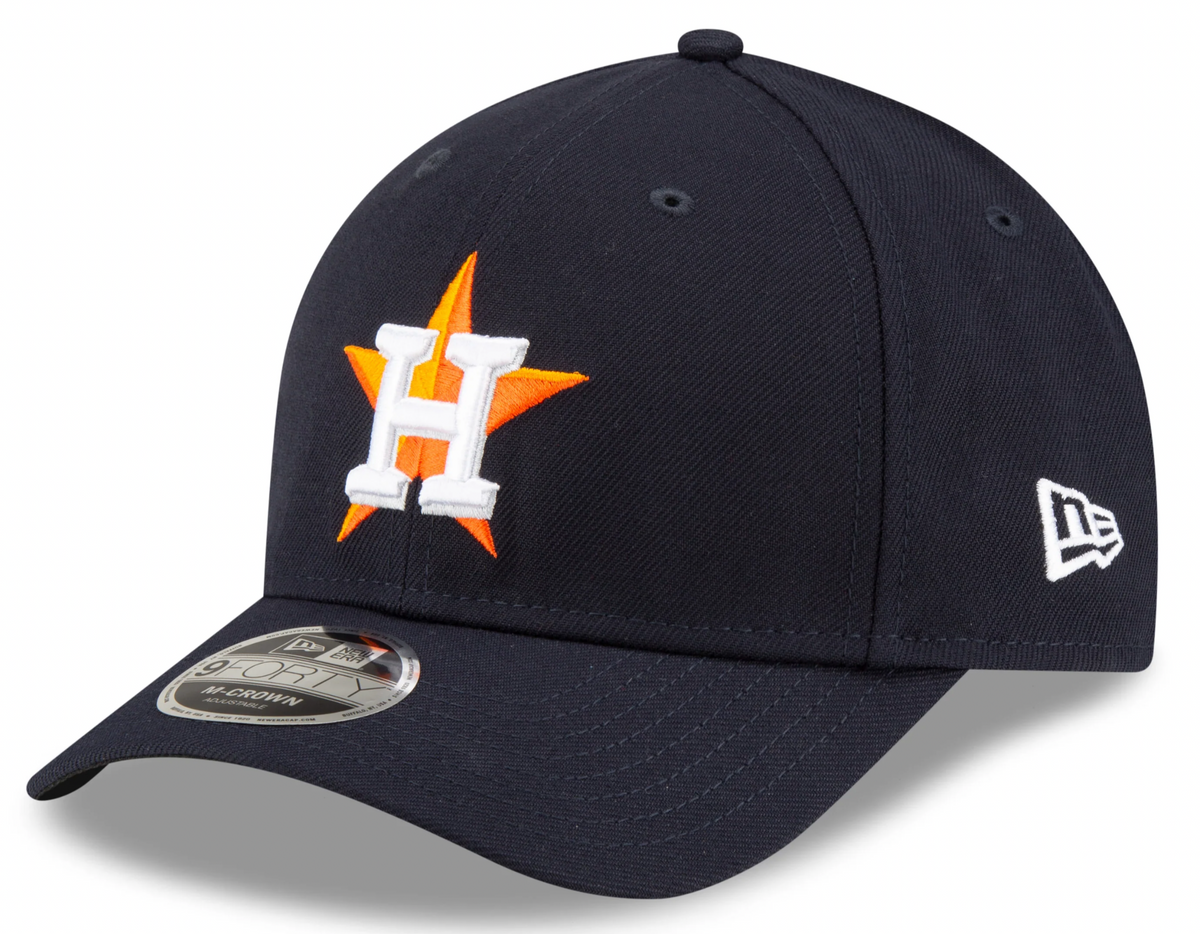 Houston Astros Navy Home New Era Player Replica M-Crown 9FORTY Adjustable Hat Official Team Hat Sports Fan Cap Official MLB Team Hat Baseball Fan Cap