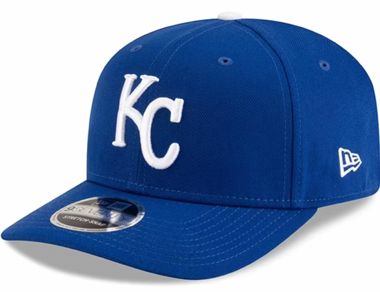 Kansas City Royals Blue New Era Player Replica 9SEVENTY Stretch Snap Adjustable Hat Official Team Hat Sports Fan Cap Official MLB Team Hat Baseball Fa